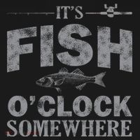 It's Fish O'Clock Somewhere Funny Doggie Tank thumb 4