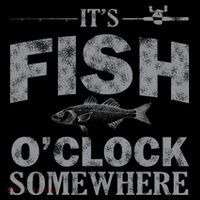 It's Fish O'Clock Somewhere Funny Long Sleeve Shirt thumb 2