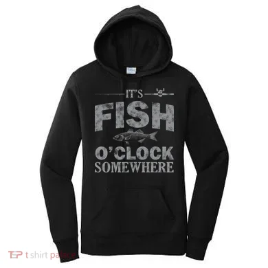 It's Fish O'Clock Somewhere Funny Women's Hoodie