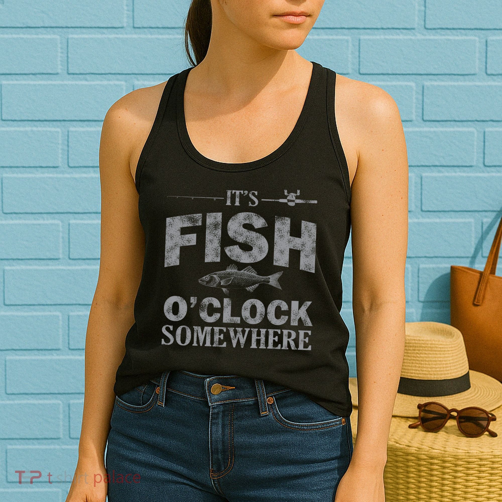 It's Fish O'Clock Somewhere Funny Women's Tank Top
