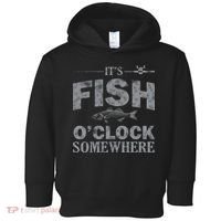 It's Fish O'Clock Somewhere Funny Toddler Hoodie thumb 0