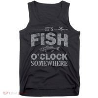 It's Fish O'Clock Somewhere Funny Tank Top thumb 0