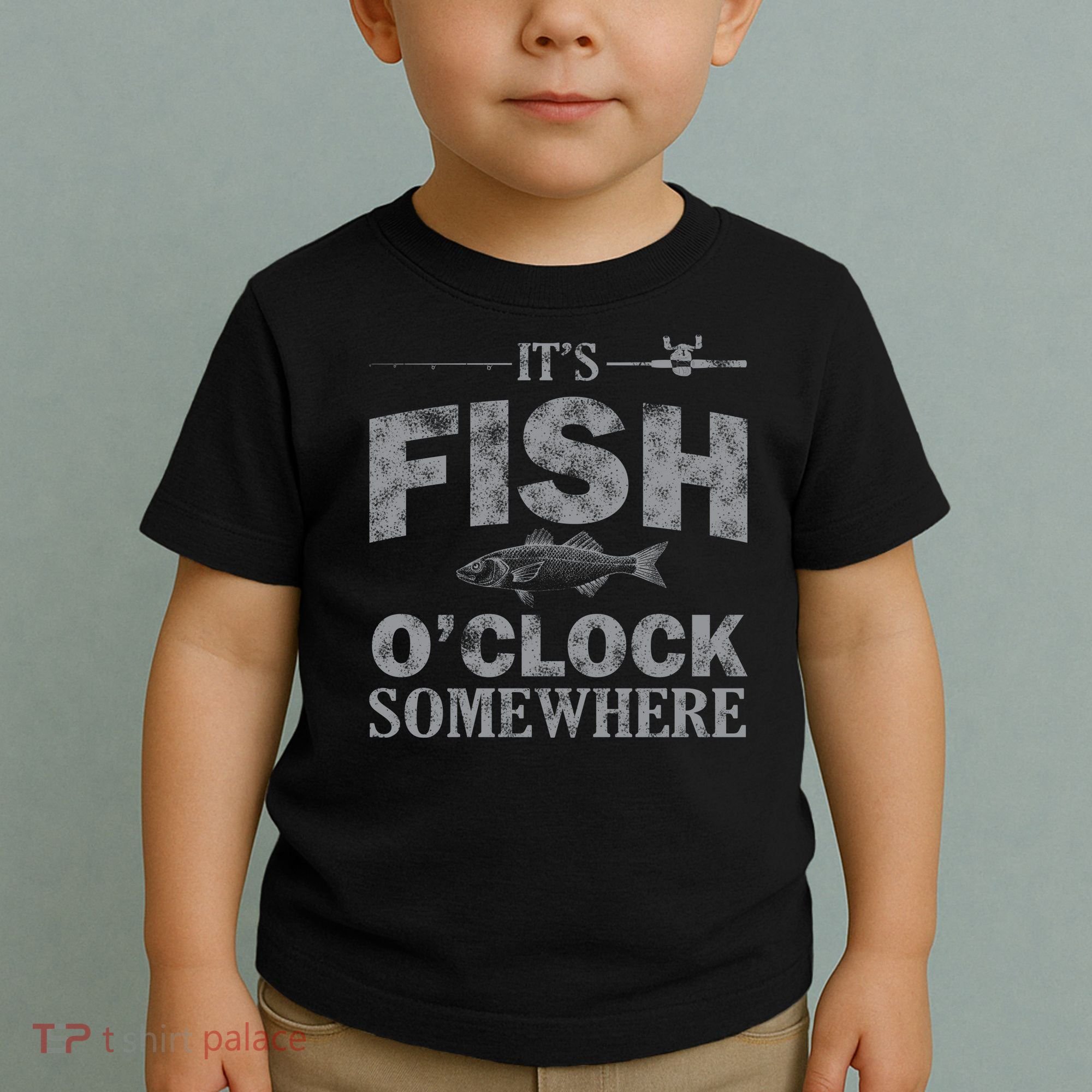 It's Fish O'Clock Somewhere Funny Toddler T-Shirt