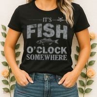 It's Fish O'Clock Somewhere Funny Women's T-Shirt thumb 2