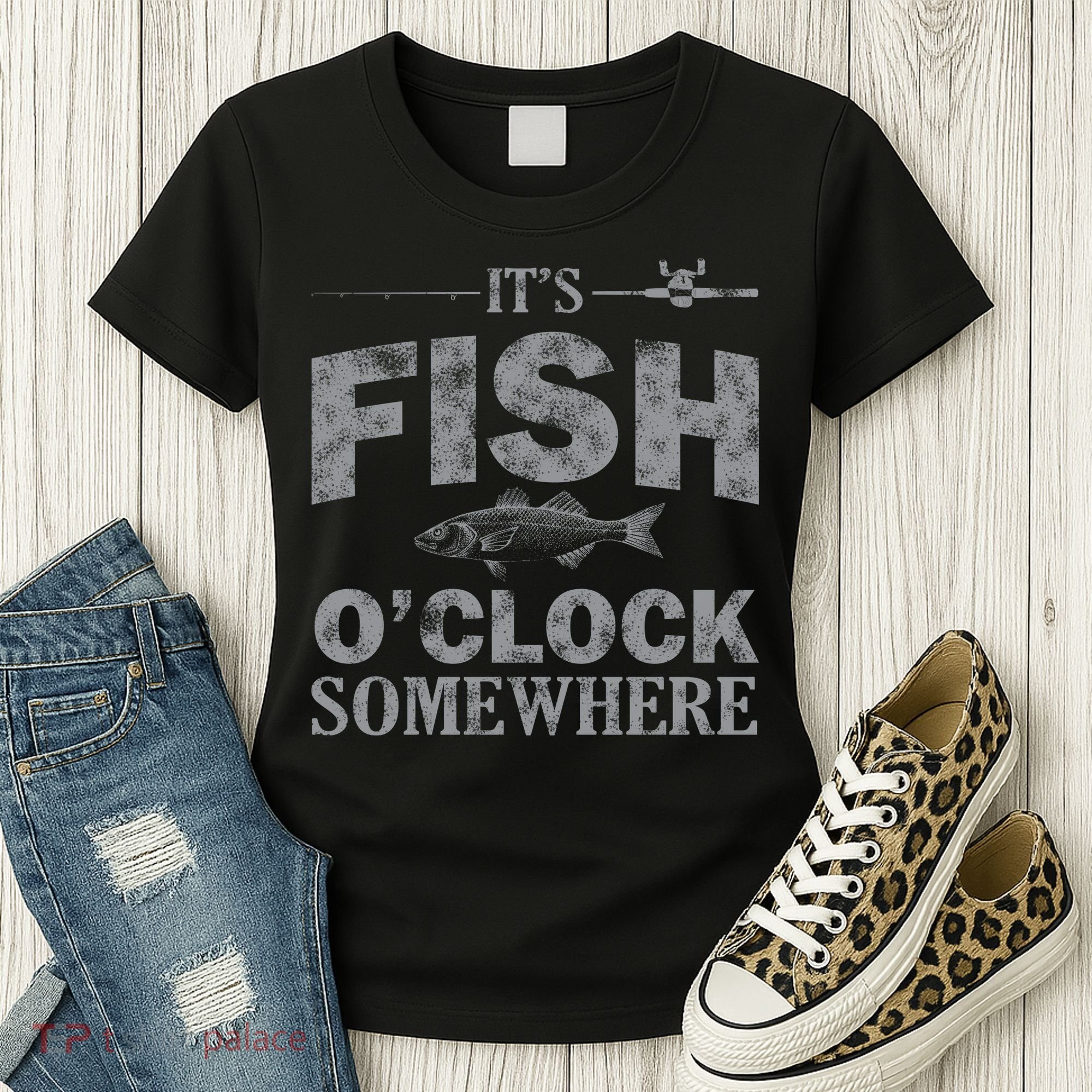 It's Fish O'Clock Somewhere Funny Women's T-Shirt