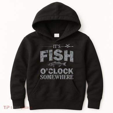 It's Fish O'Clock Somewhere Funny Kids Hoodie
