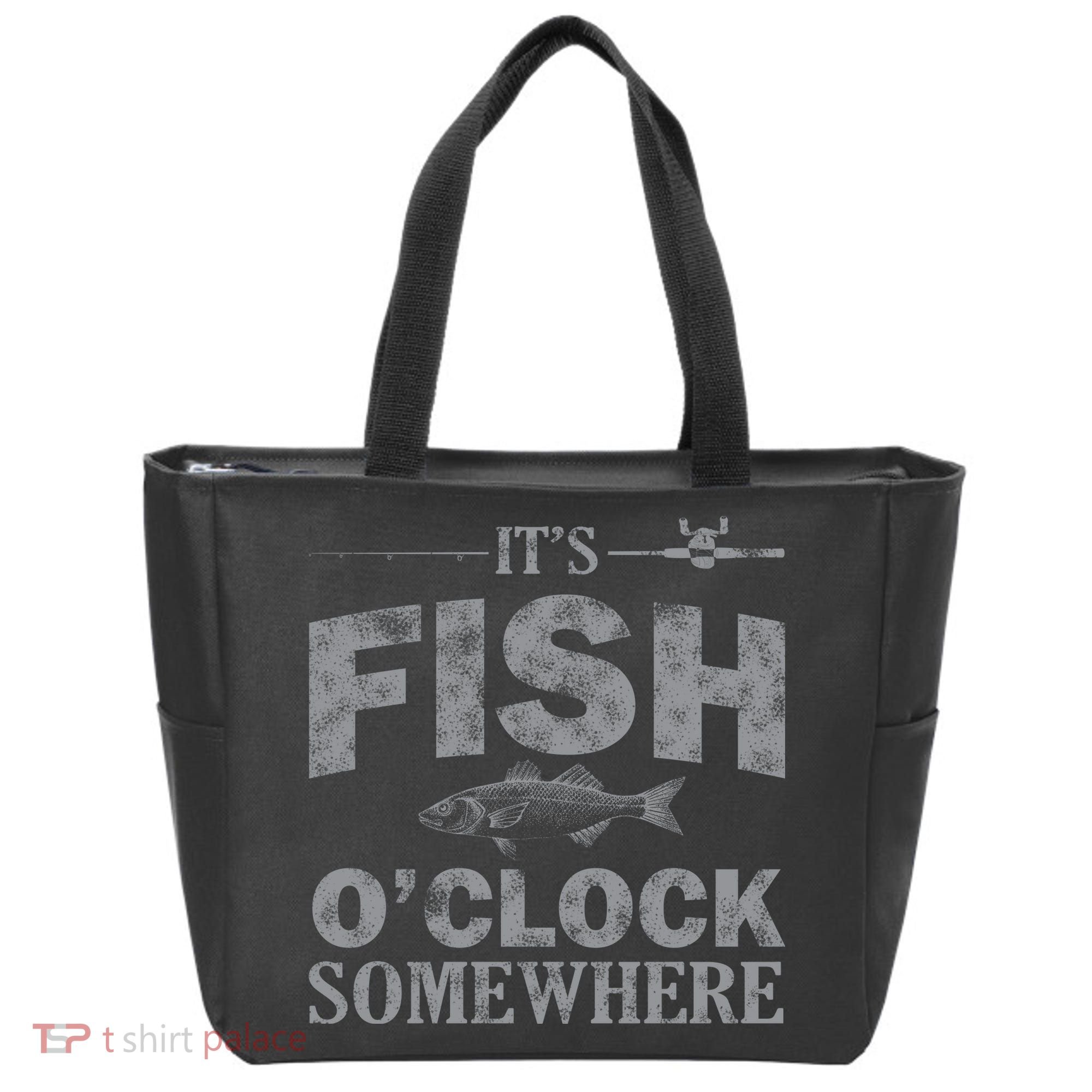 It's Fish O'Clock Somewhere Funny Tote Bag
