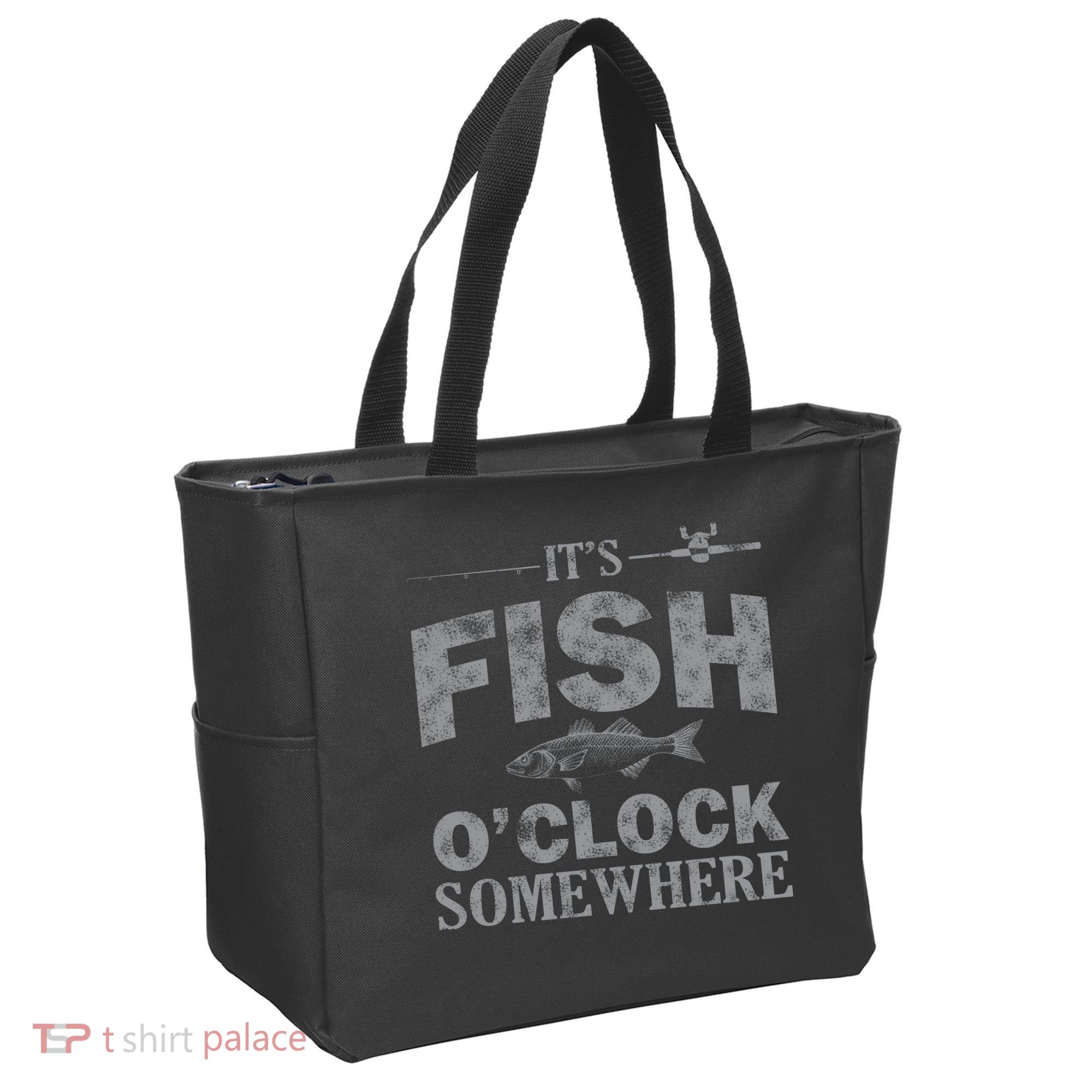 It's Fish O'Clock Somewhere Funny Tote Bag