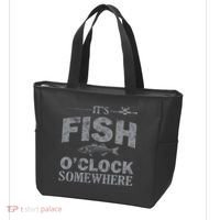 It's Fish O'Clock Somewhere Funny Tote Bag thumb 3
