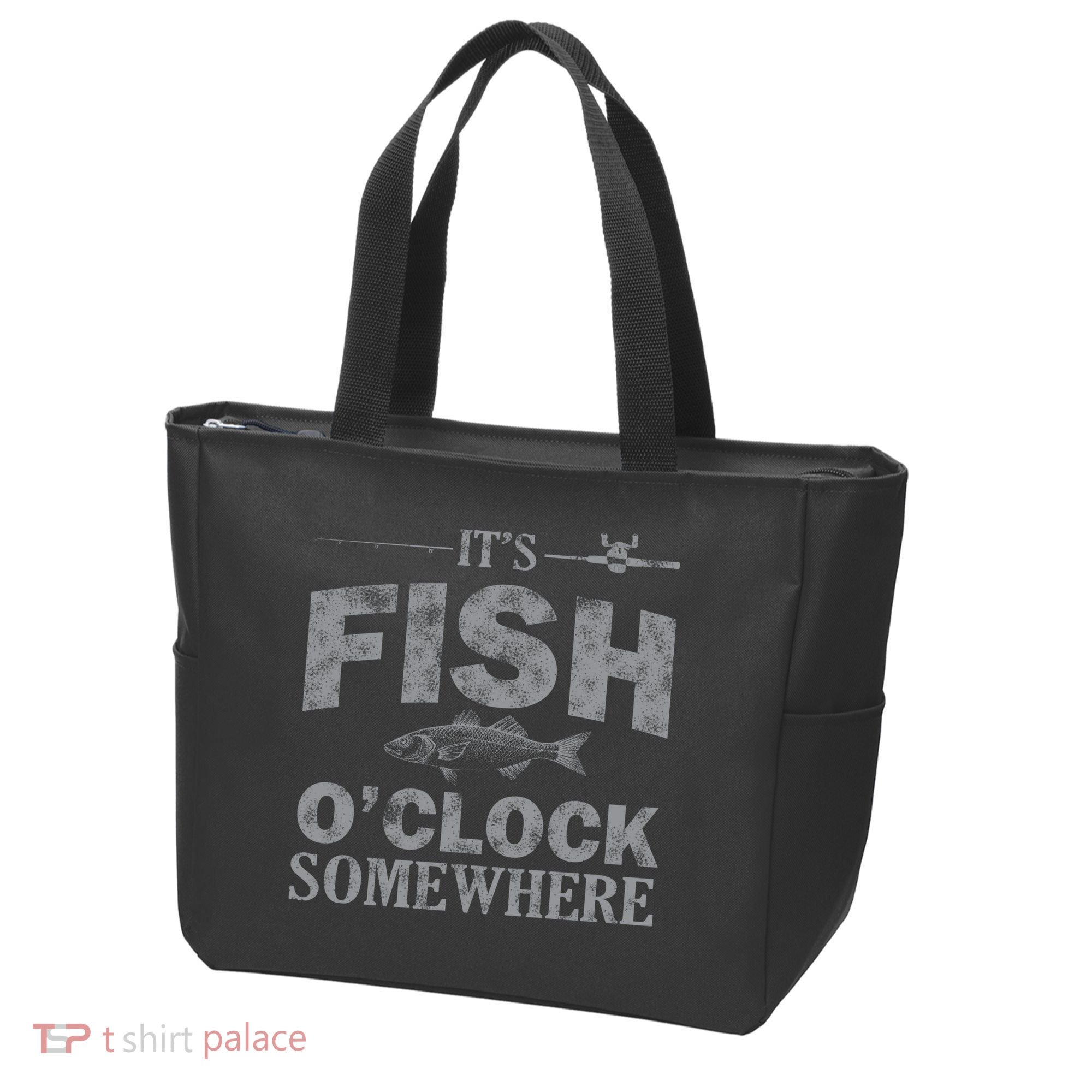 It's Fish O'Clock Somewhere Funny Tote Bag