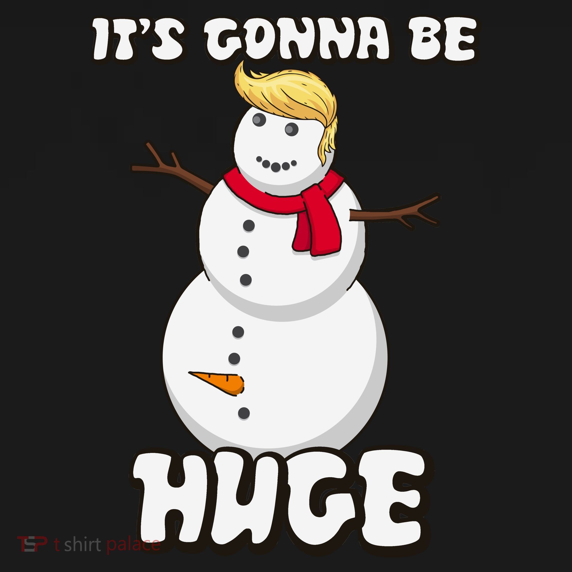 It's Gonna Be Huge Trump Christmas Snowman Backpack
