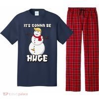 It's Gonna Be Huge Trump Christmas Snowman Pajama Set thumb 0