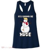 It's Gonna Be Huge Trump Christmas Snowman Women's Tank Top thumb 0