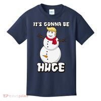 It's Gonna Be Huge Trump Christmas Snowman Kids T-Shirt thumb 0