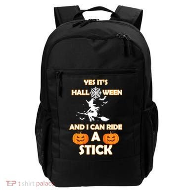 Its Halloween & I Can Ride a Stick Witch Backpack