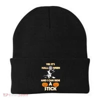 Its Halloween & I Can Ride a Stick Witch Beanie thumb 0