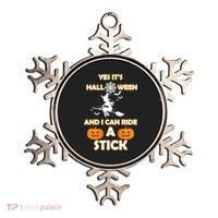 Its Halloween & I Can Ride a Stick Witch Ornament thumb 0