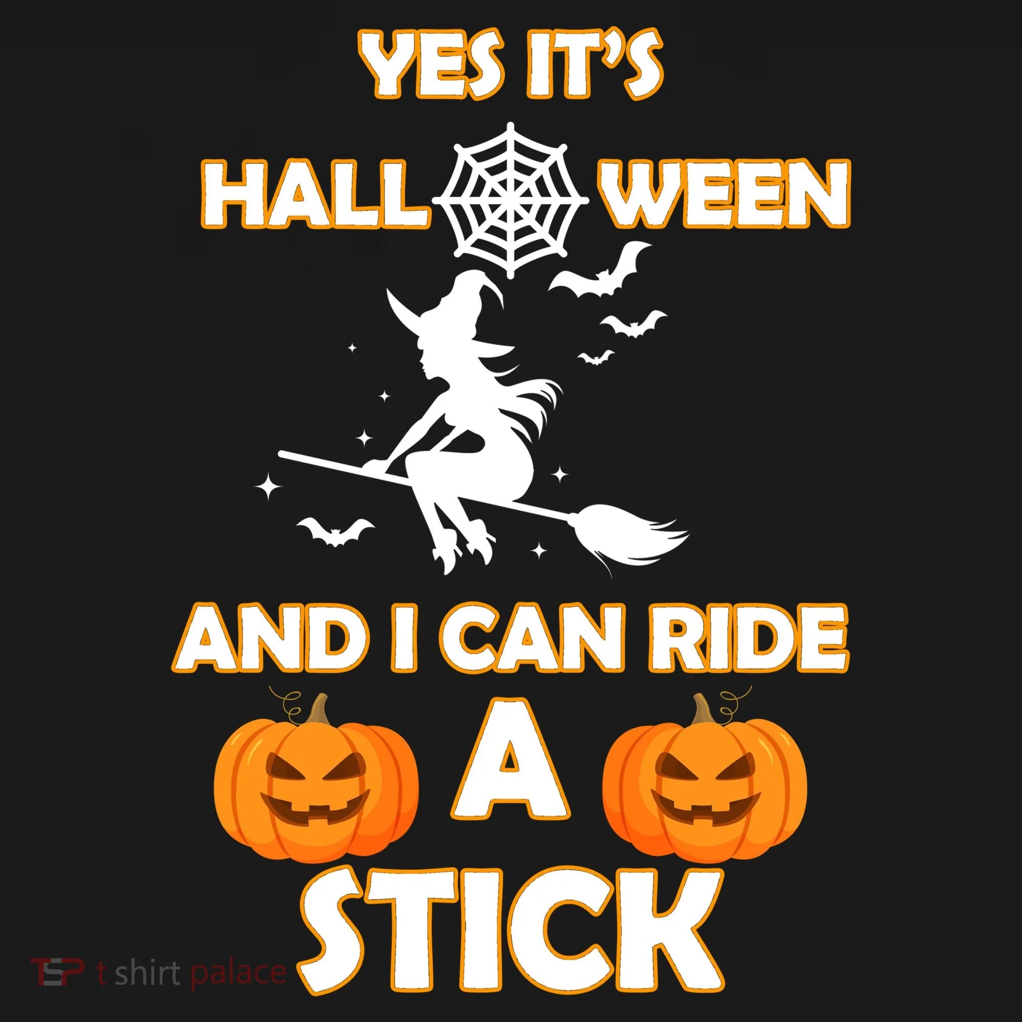 Its Halloween & I Can Ride a Stick Witch Baby Bodysuit