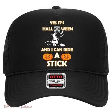 Its Halloween & I Can Ride a Stick Witch Hat