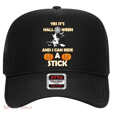 Its Halloween & I Can Ride a Stick Witch Hat