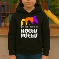 It's Just A Bunch of Hocus Pocus Halloween Kids Hoodie thumb 3