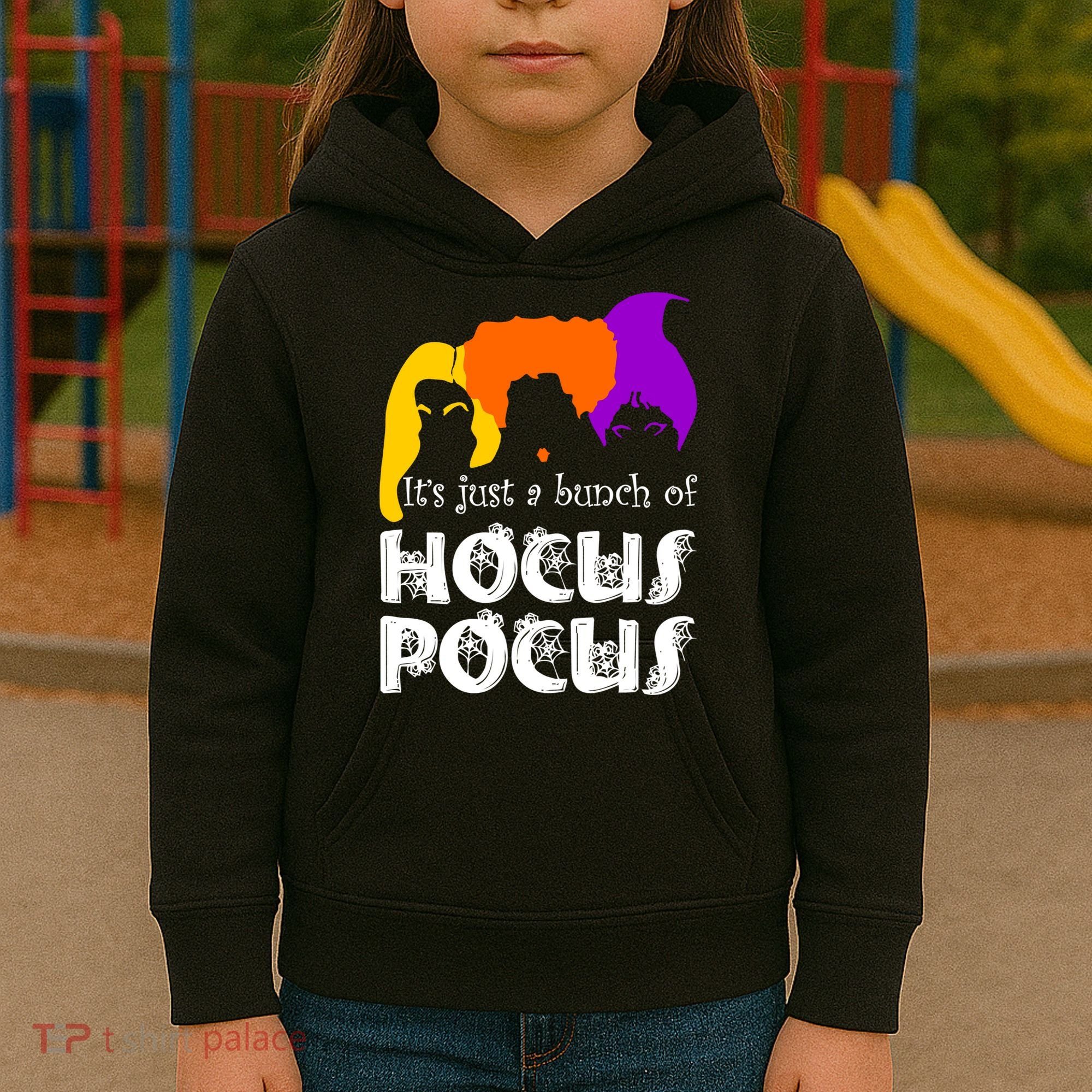 It's Just A Bunch of Hocus Pocus Halloween Kids Hoodie