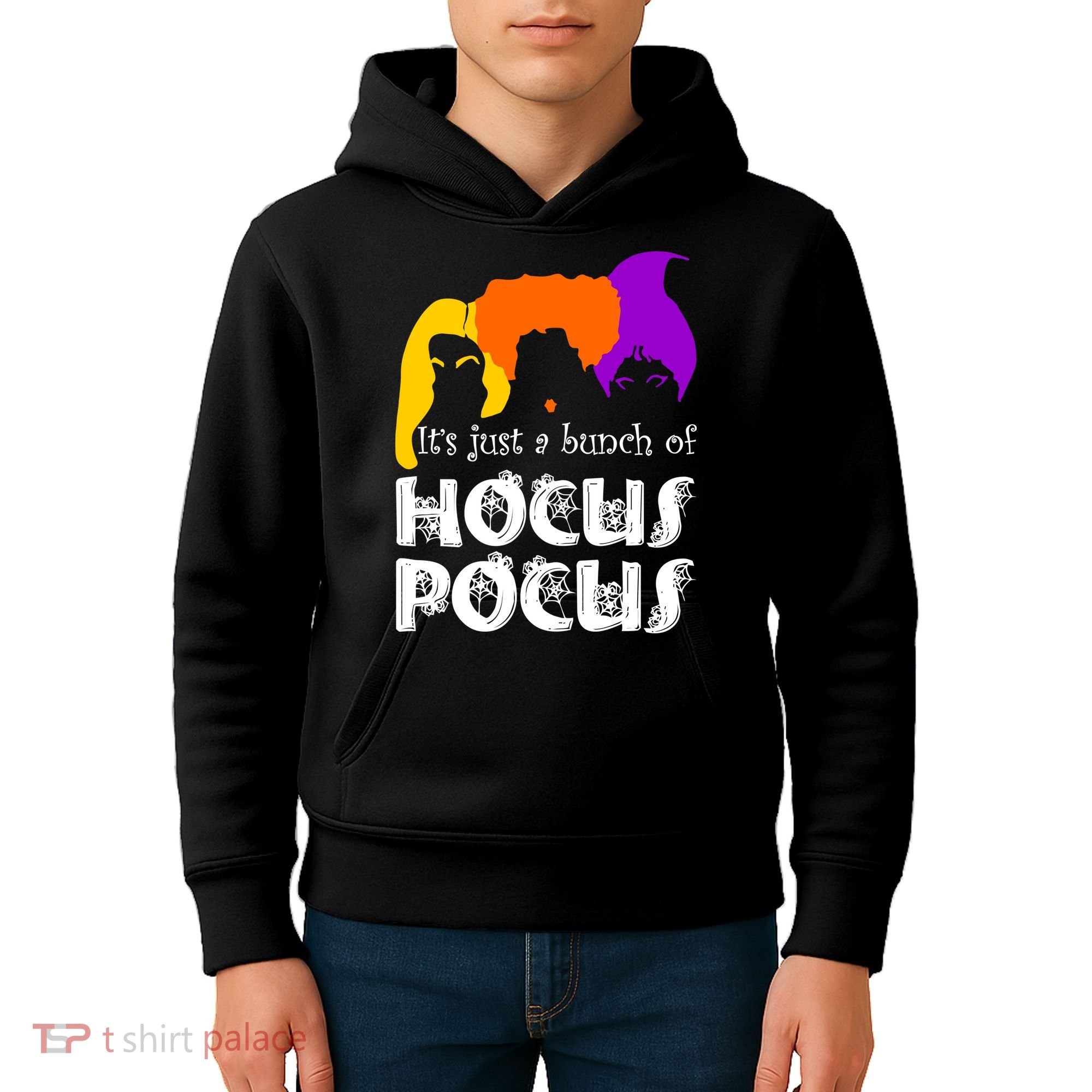 It's Just A Bunch of Hocus Pocus Halloween Kids Hoodie