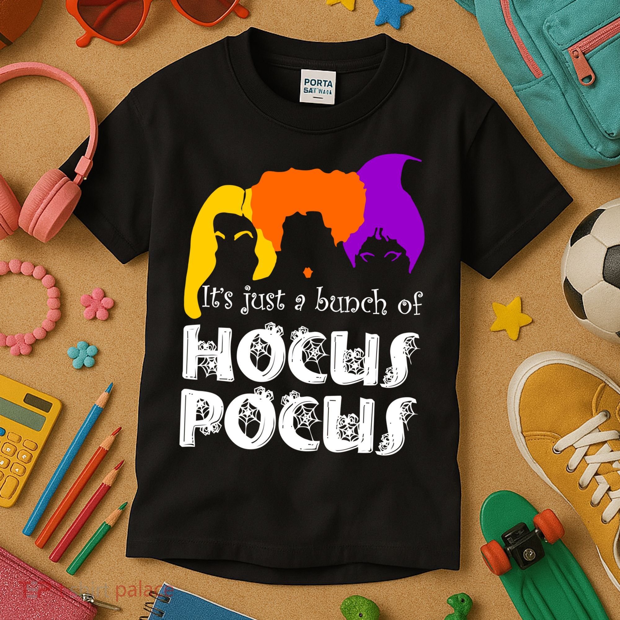 It's Just A Bunch of Hocus Pocus Halloween Kids T-Shirt