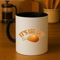 It's Leg Day Funny Thanksgiving Coffee Mug thumb 4