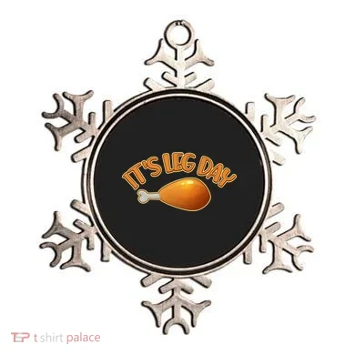 It's Leg Day Funny Thanksgiving Ornament