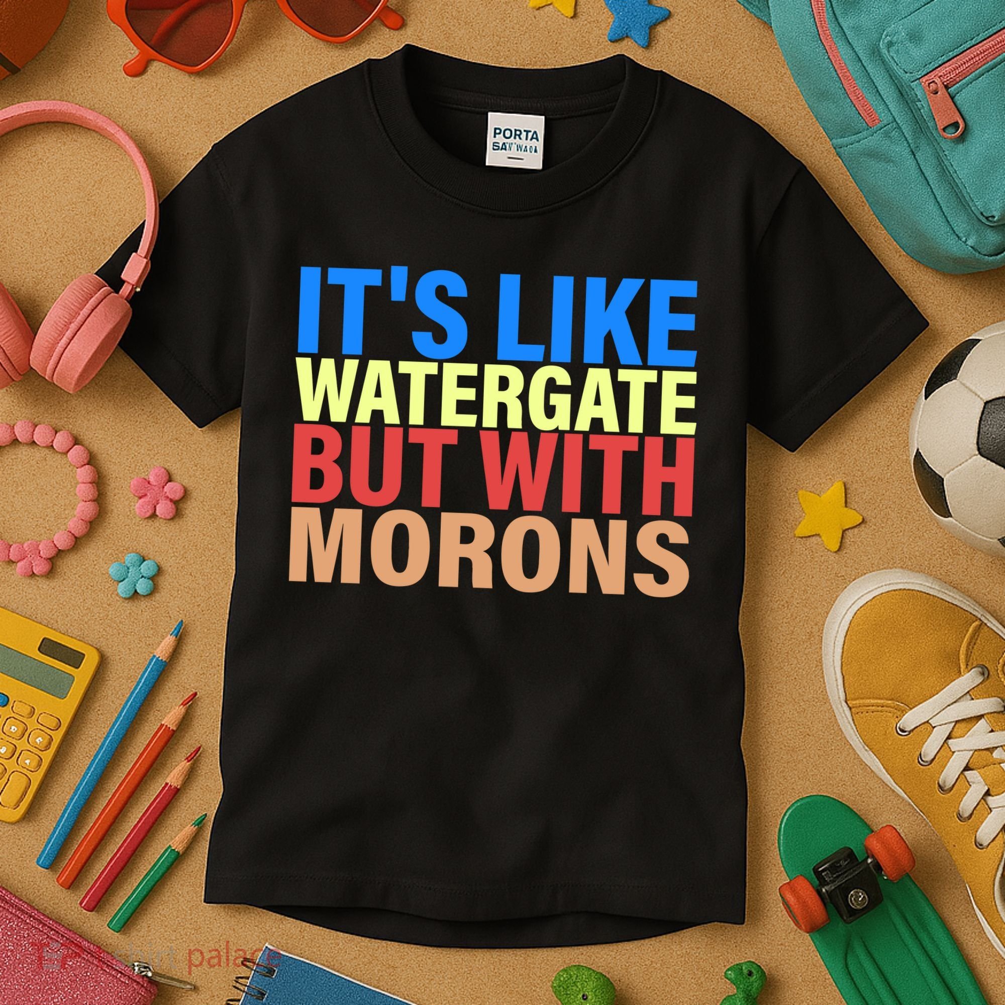 It's Like Watergate But With Morons Kids T-Shirt