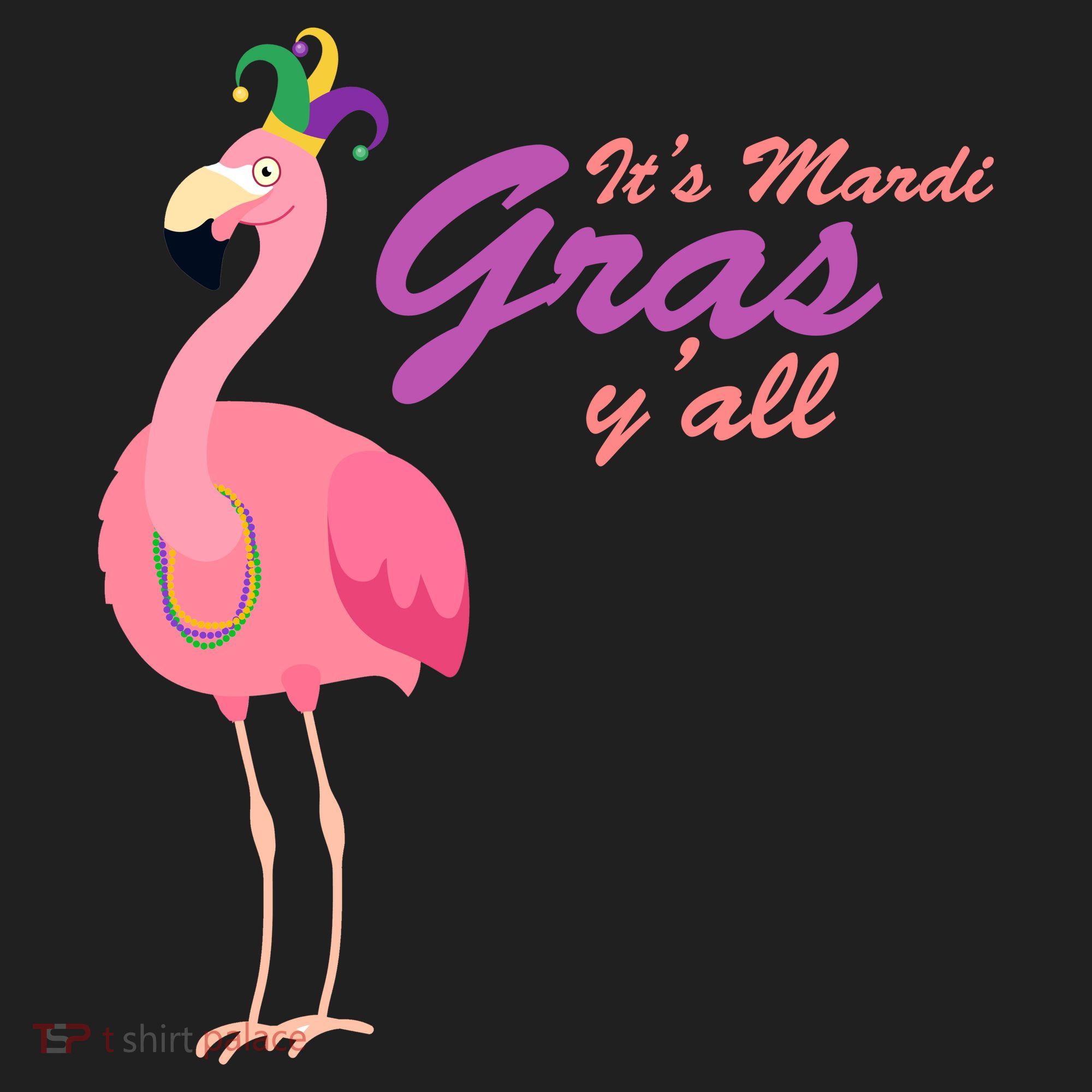 IT's Mardi Gras Flamingo Women's Sweatshirt