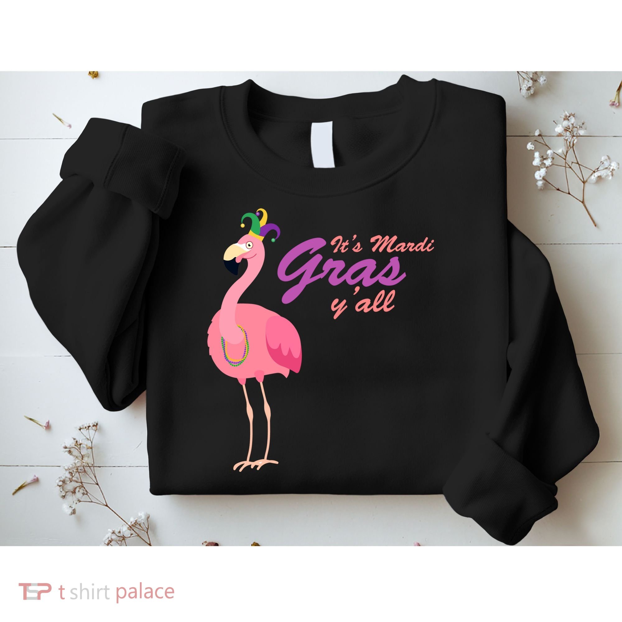 IT's Mardi Gras Flamingo Sweatshirt