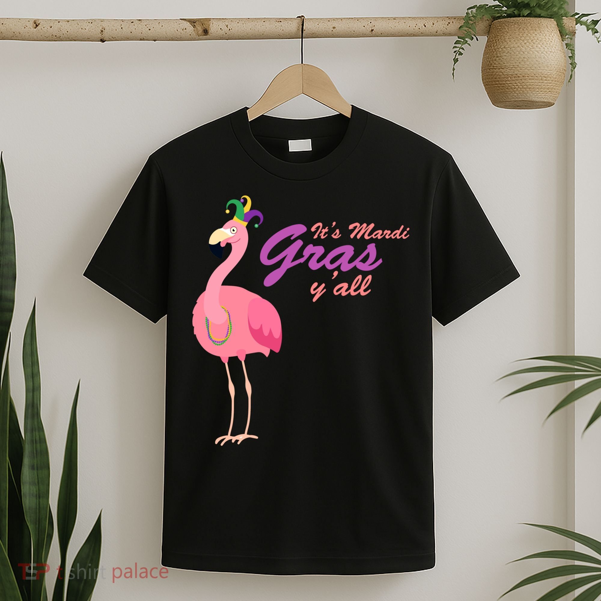 IT's Mardi Gras Flamingo T-Shirt