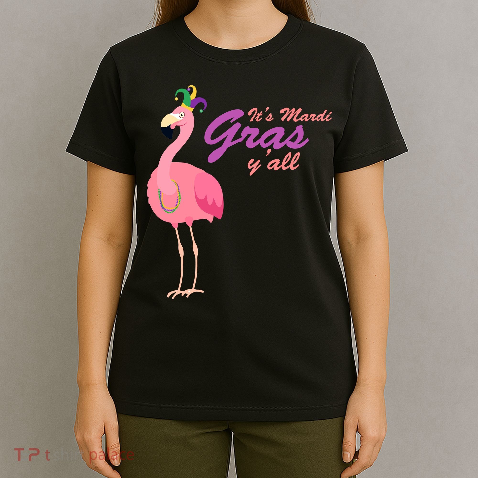 IT's Mardi Gras Flamingo T-Shirt
