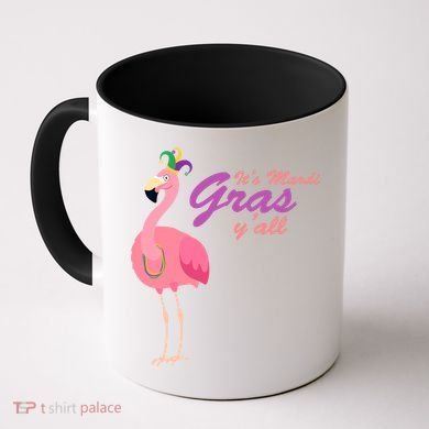 IT's Mardi Gras Flamingo Coffee Mug