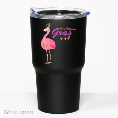 IT's Mardi Gras Flamingo Tumbler