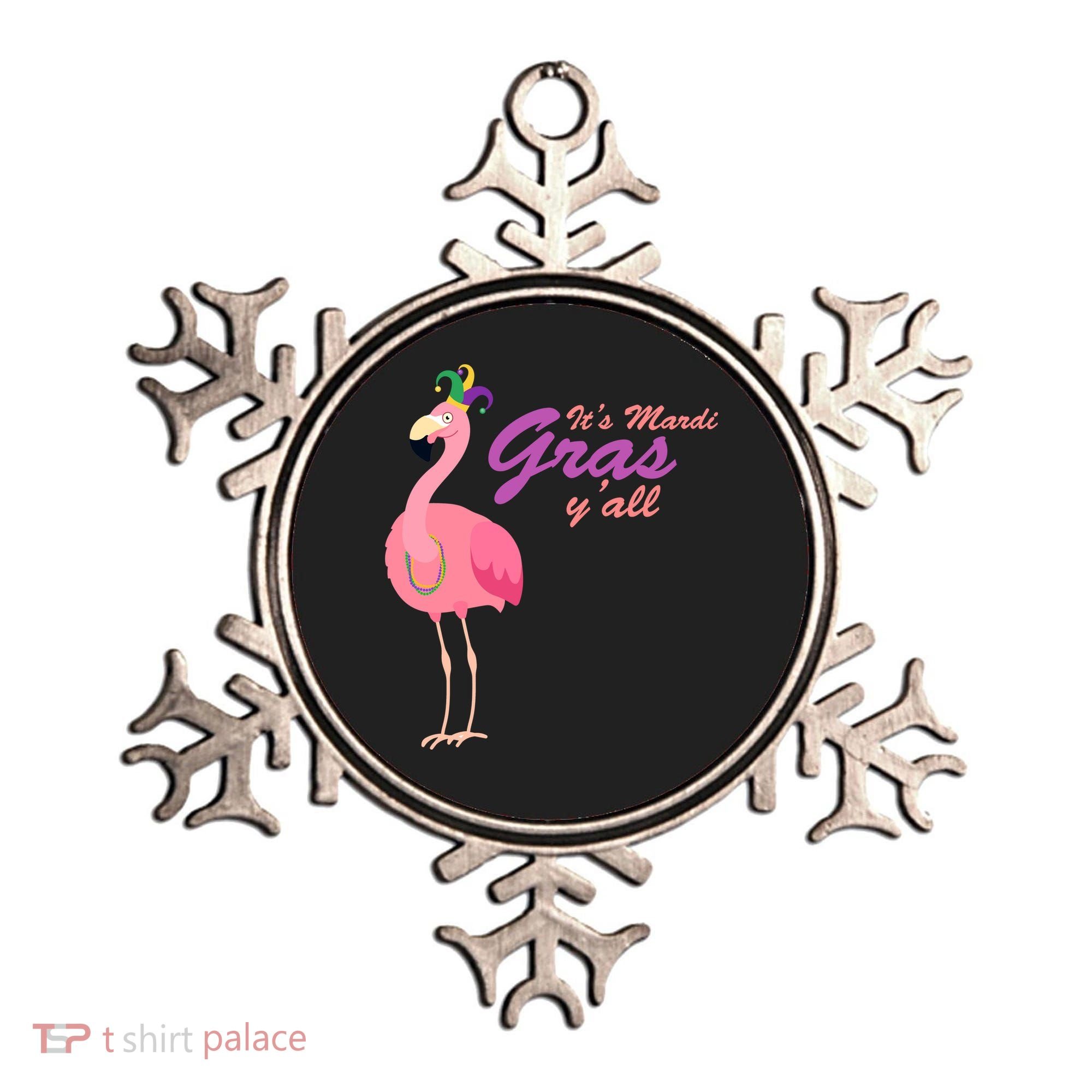 IT's Mardi Gras Flamingo Ornament