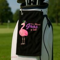 IT's Mardi Gras Flamingo Golf Towel thumb 2
