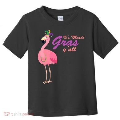 IT's Mardi Gras Flamingo Toddler T-Shirt