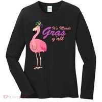 IT's Mardi Gras Flamingo Women's Long Sleeve Shirt thumb 0