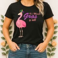 IT's Mardi Gras Flamingo Women's T-Shirt thumb 2