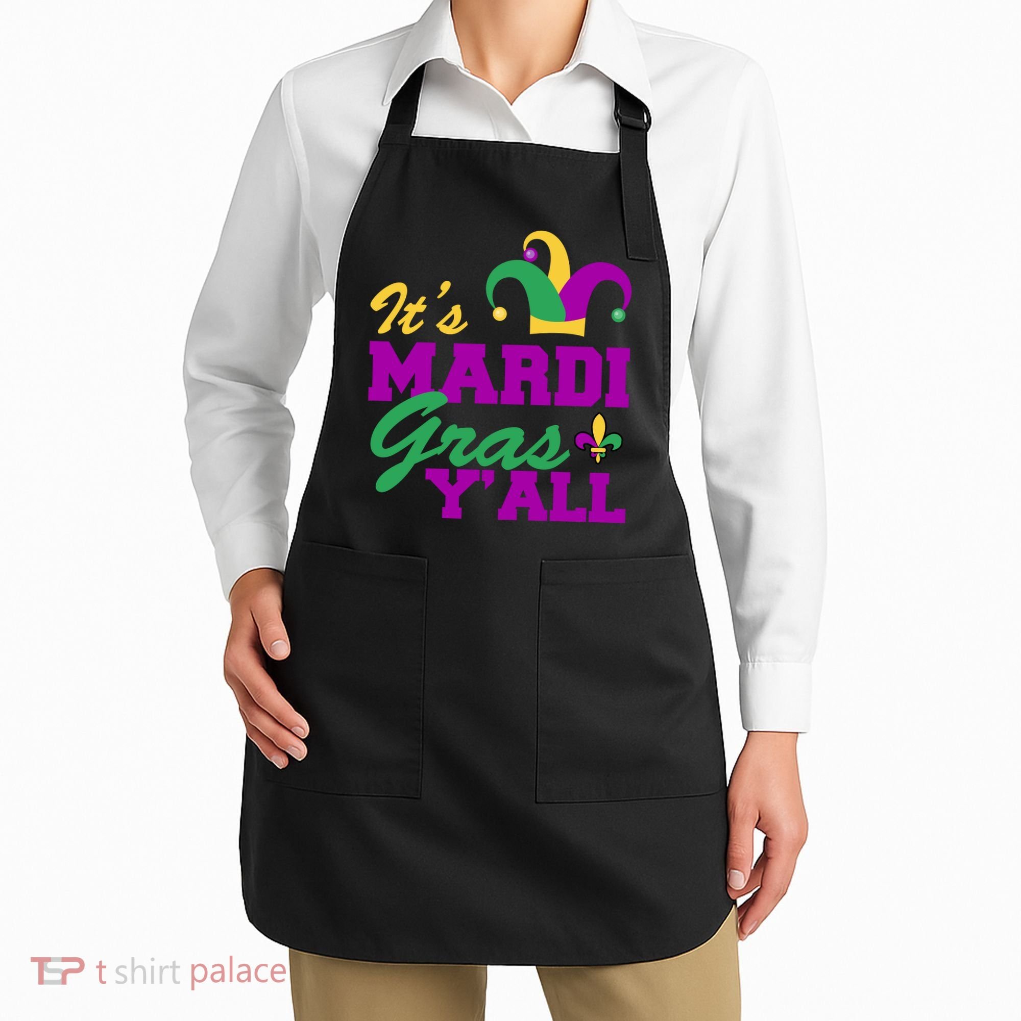 It's Mardi Gras Y'all New Orleans Celebration Apron