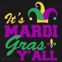 It's Mardi Gras Y'all New Orleans Celebration Apron thumb 3