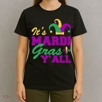 It's Mardi Gras Y'all New Orleans Celebration T-Shirt thumb 4