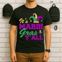 It's Mardi Gras Y'all New Orleans Celebration T-Shirt thumb 6