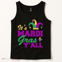It's Mardi Gras Y'all New Orleans Celebration Tank Top thumb 2