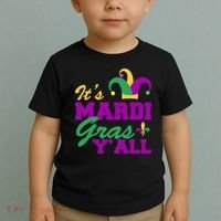 It's Mardi Gras Y'all New Orleans Celebration Toddler T-Shirt thumb 2