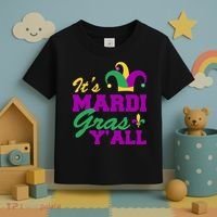 It's Mardi Gras Y'all New Orleans Celebration Toddler T-Shirt thumb 3