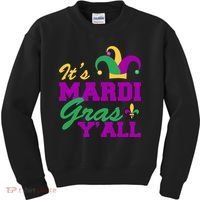 It's Mardi Gras Y'all New Orleans Celebration Kids Sweatshirt thumb 0